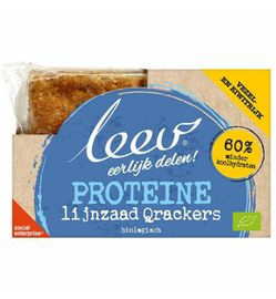 Leev Leev Low carb qrackers proteine & lijnzaad bio (100g)