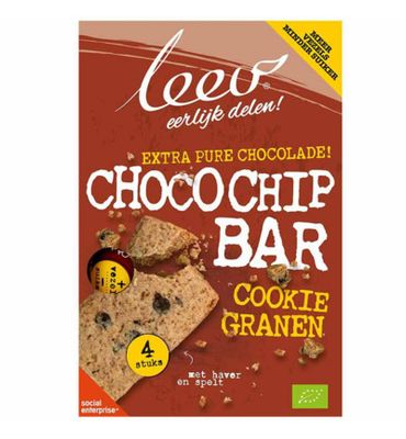 Leev Cookiebar chocochip & granen bio (140g) 140g