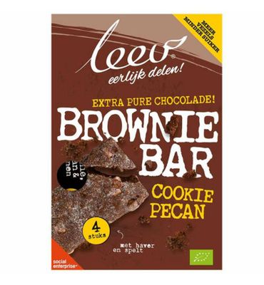 Leev Cookiebar brownie, pecan & granen bio (140g) 140g