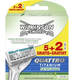 Wilkinson Wilkinson Quattro titanium sensitive mesjes 5+2 (7st)