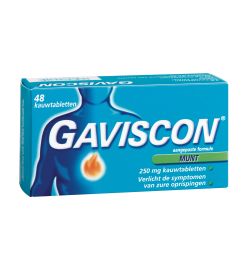 Gaviscon Gaviscon Pepermunt 250 (48kt)