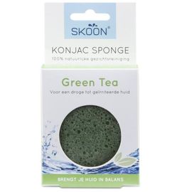 Skoon Skoon Konjac spons green tea bio (1st)