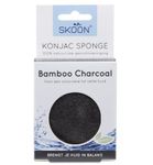 Skoon Konjac spons bamboo charcoal bio (1st) 1st thumb