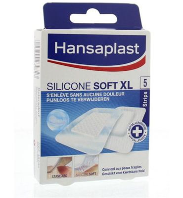 Hansaplast Silicone soft pleisters XL (5st) 5st