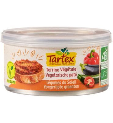 Tartex Pate zongerijpte groente bio (125g) 125g