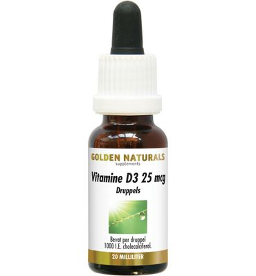 Golden Naturals Vitamine D3 25 mcg druppels (20ml) 20ml