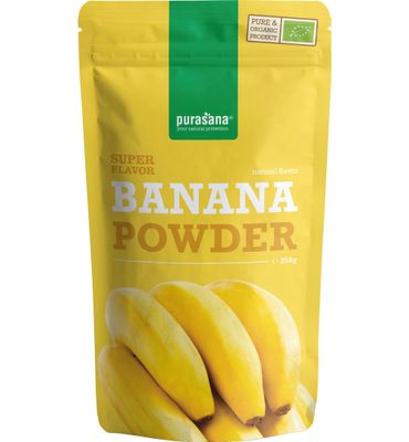 Purasana Bananen poeder/poudre de bananes vegan bio (250g) 250g
