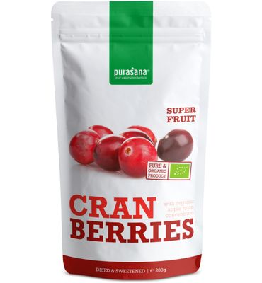 Purasana Veenbessen/canneberges/cranberries vegan bio (200g) 200g