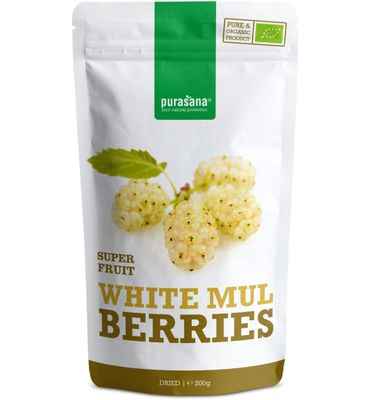 Purasana Witte moerbeien/mures blanches vegan bio (200g) 200g