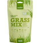 Purasana Grassenmix sappoeder/poudre jus herbes mix bio (200g) 200g thumb