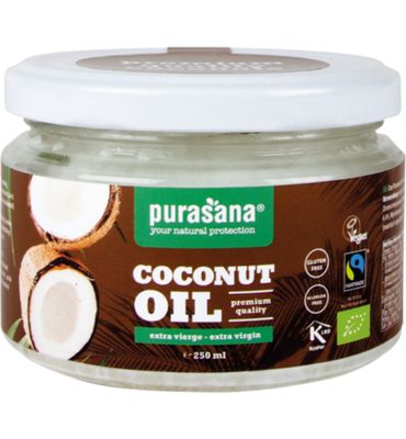 Purasana Kokosolie extra virgin/huile de coco vegan bio (250ml) 250ml