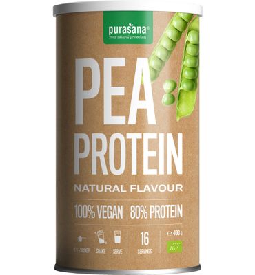 Purasana Vegan proteine erwt/pois bio (400g) 400g