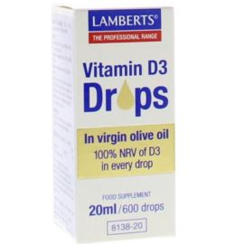 Lamberts Lamberts Vitamine D3 druppels (20ml)