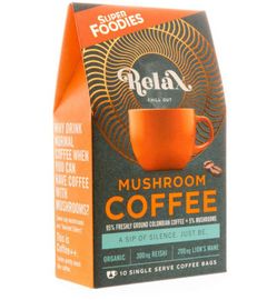 Superfoodies Superfoodies Mushroom coffee relax 10 gram zakjes bio (10st)