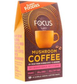 Superfoodies Superfoodies Mushroom coffee focus 10 gram zakjes bio (10st)