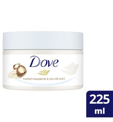 Dove Shower scrub macadamia en rice milk (225ml) 225ml
