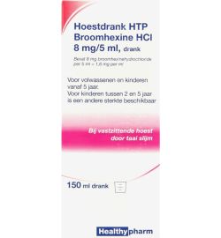 Healthypharm Healthypharm Broomhexine hoestdrank 8mg (150ml)