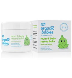 Green People Green People Organic babies mum & baby rescue balm scent free (100ml)