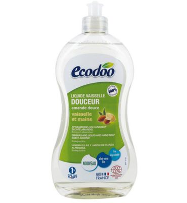 Ecodoo Afwasmiddel en handzeep zacht 2-in-1 amandel bio (500ml) 500ml