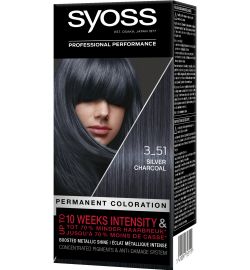 Syoss Syoss Color baseline 3.51 silver charcoal haarverf (1set)