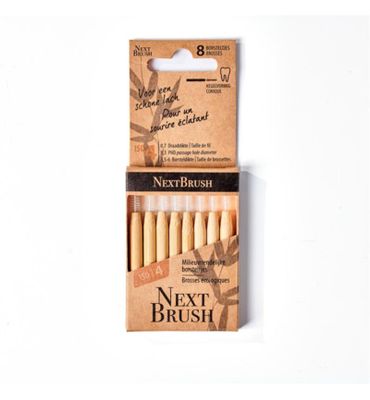 NextBrush Bamboe interdentale ragers ISO 4 conisch (8st) 8st