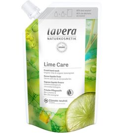 Lavera Lavera Navulling handzeep lime care bio EN-FR-IT-DE (500ml)