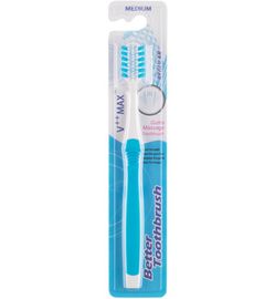 Better Toothbrush Better Toothbrush Tandenborstel regular medium blauw (1st)
