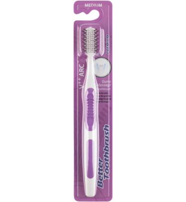 Better Toothbrush Tandenborstel premium medium paars (1st) 1st