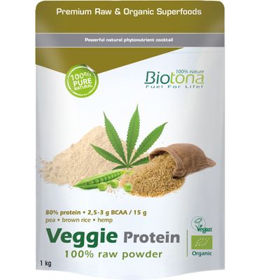 Biotona Veggie protein raw bio (1000g) 1000g