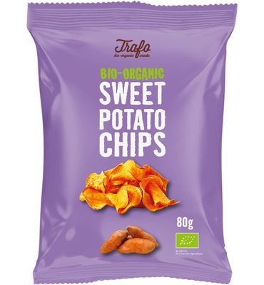 Trafo Chips zoete aardappel bio (80g) 80g