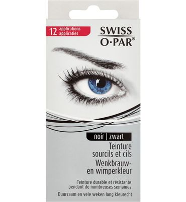 Swiss-O-Par Wenkbrauwen + wimperkleur zwart (1set) 1set