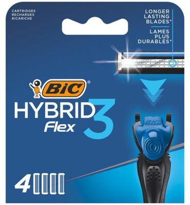 Bic Flex 3 hybrid shaver cartridges bl 4 (4st) 4st