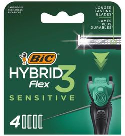 Bic Bic Flex 3 hybrid shaver sensitive cartridges bl 4 (4st)