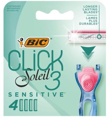 Bic Click 3 soleil shaver sensitive cartridges bl 4 (4st) 4st