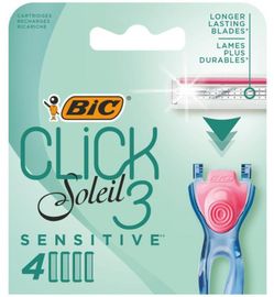 Bic Bic Click 3 soleil shaver sensitive cartridges bl 4 (4st)