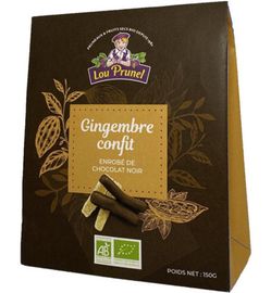 Lou Prunel Lou Prunel Gember in pure chocolade bio (150g)