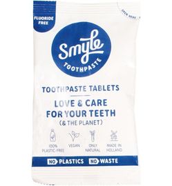 Smyle Smyle Tandpasta tabletten zonder fluoride navul (65st)