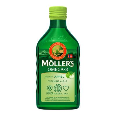 Mollers Omega-3 levertraan appel (250ml) 250ml