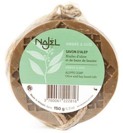 Najel Najel Aleppo zeep amber oud aroma aan koord (150g)