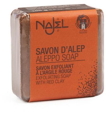 Najel Aleppo zeep scrub rode klei (100g) 100g