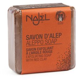 Najel Najel Aleppo zeep scrub rode klei (100g)
