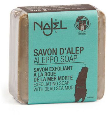 Najel Aleppo zeep scrub dode zee klei (100g) 100g