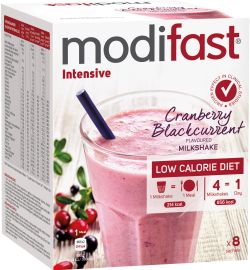 Koopjes Drogisterij Modifast Intensive milkshake cranberry (440g) aanbieding