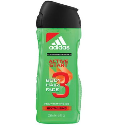 Adidas 3 in 1 body hair face active start (250ML) 250ML