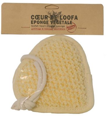 Aleppo Soap Co Loofa natuurspons hart (1st) 1st