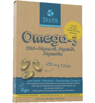 Testa Omega 3 algenolie 250mg DHA vegan NL/DE/EN (60sft) 60sft