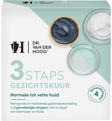 Dr. Van Der Hoog 3 Staps Gezichtskuur normaal tot vette huid (3st) 3st