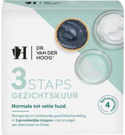 Dr. Van Der Hoog Dr. Van Der Hoog 3 Staps Gezichtskuur normaal tot vette huid (3st)