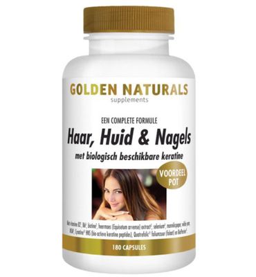 Golden Naturals Haar, huid & nagels (180vc) 180vc