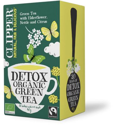 Clipper Detox green tea bio (20st) 20st